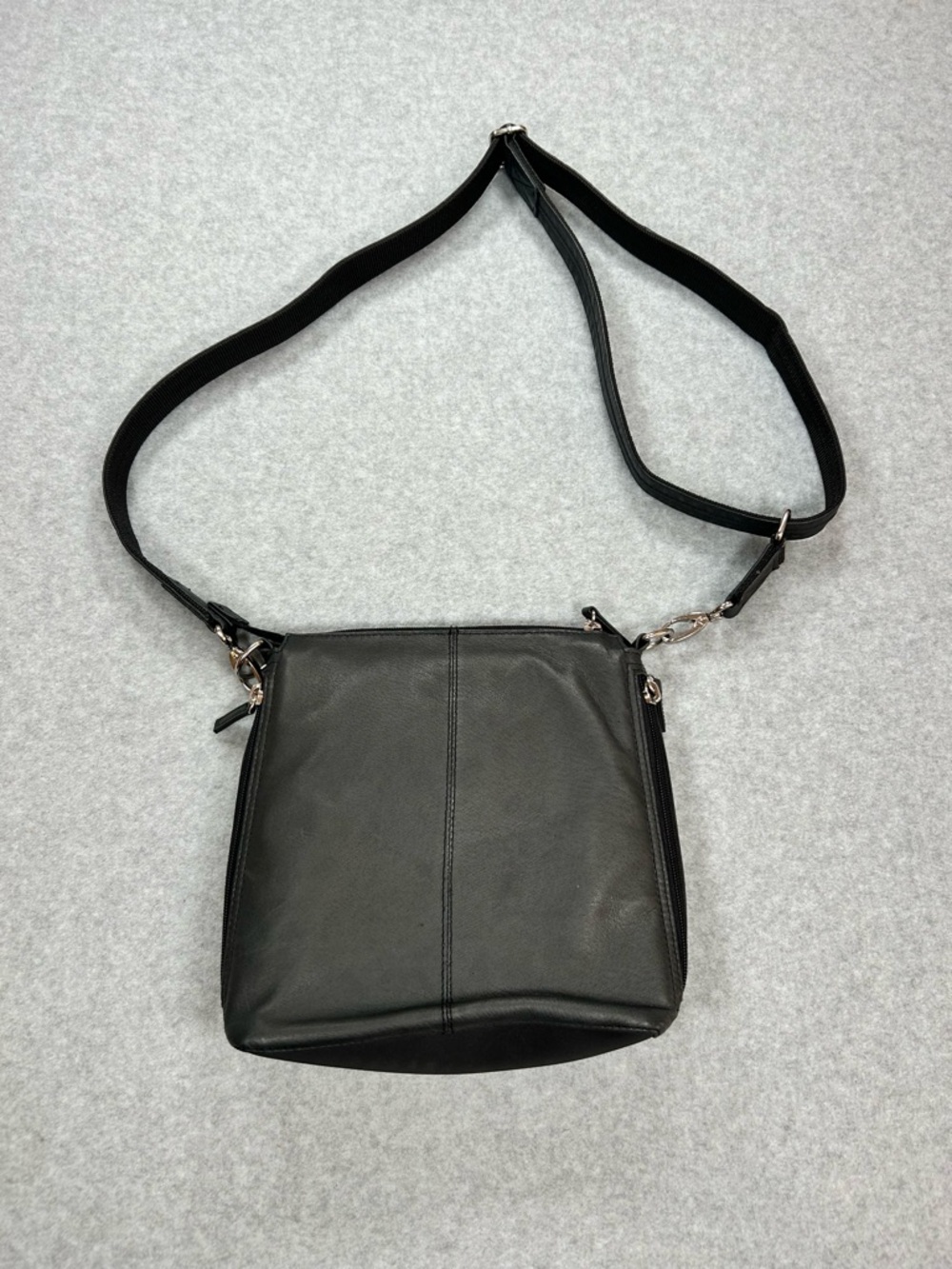 Gun Tote’n Mamas Black Leather Crossbody Bag Concealed Carry Purse - Picture 2 of 10